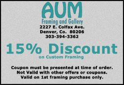 15% discount on custom framing